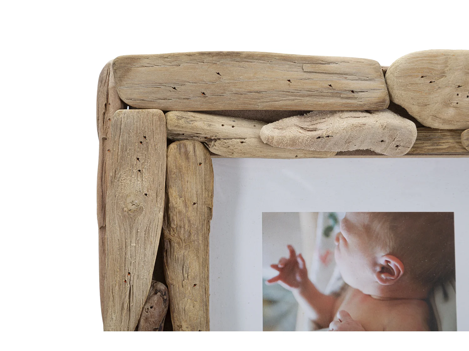 Cadre Photo Déco en Bois "Nature" 20x25cm Naturel