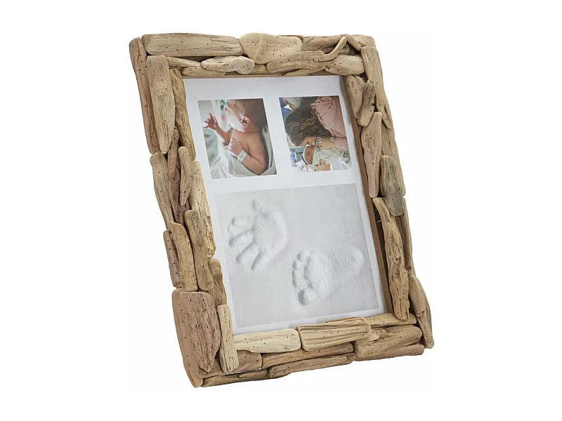 Cornice in legno marrone cm 26x4,5x32