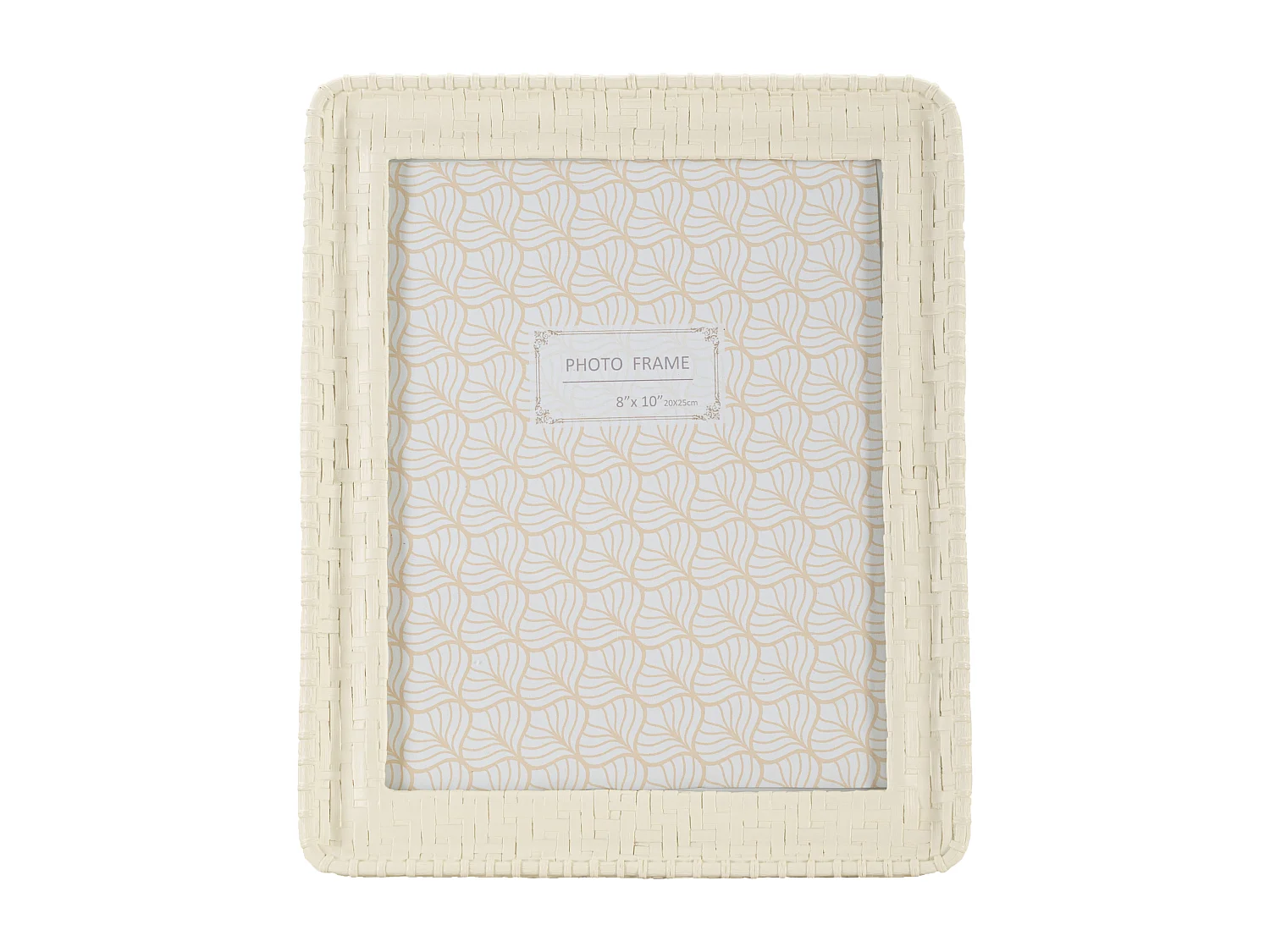 Cadre Photo Déco Bambou "Style" 20x25cm Crème