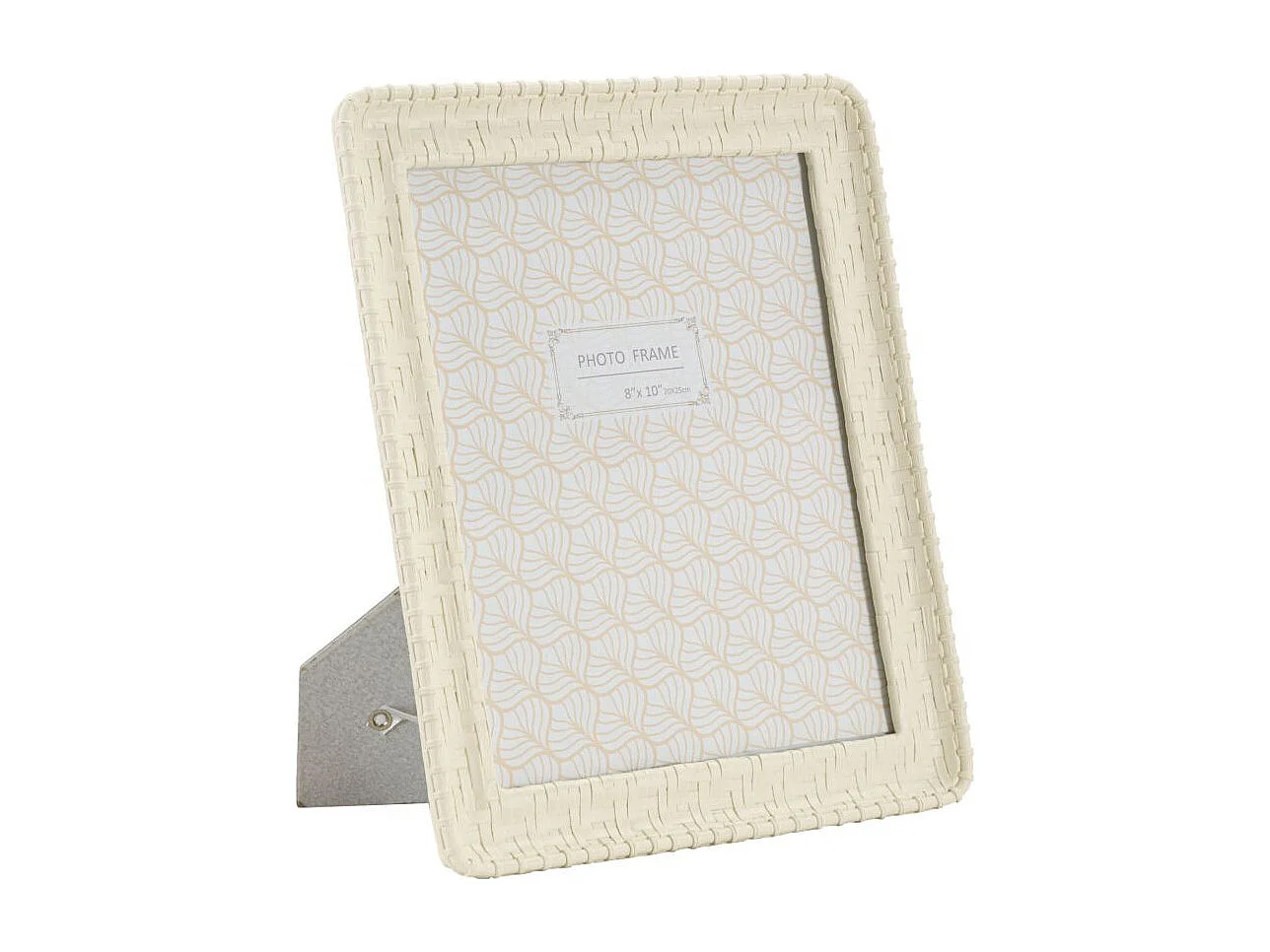 Cadre Photo Déco Bambou "Style" 20x25cm Crème