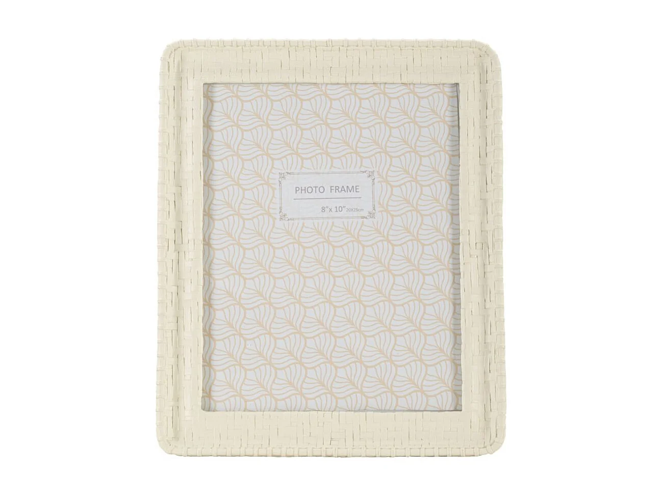 Cadre Photo Déco Bambou "Style" 20x25cm Crème