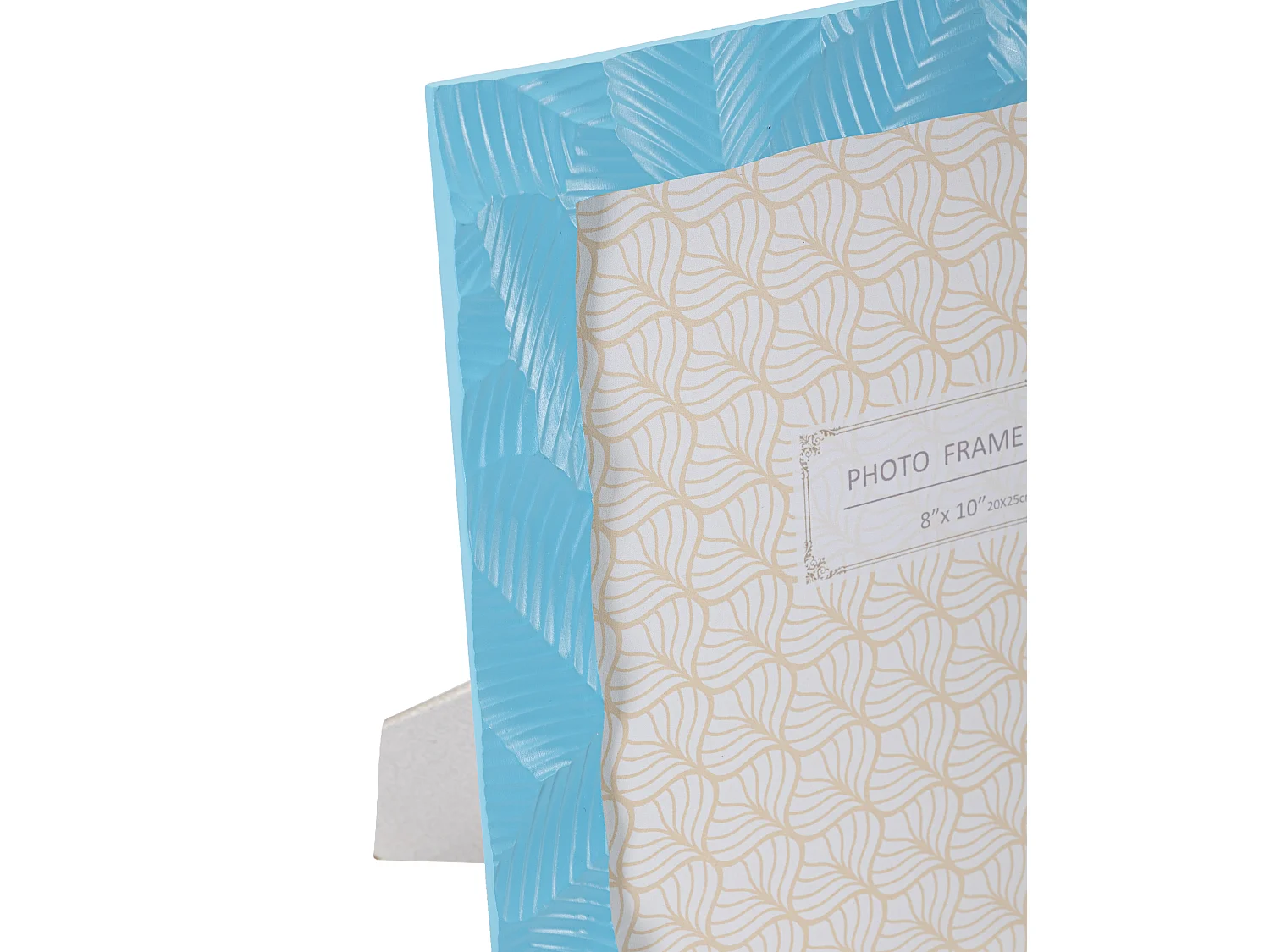 Cadre Photo Déco en Résine "Light" 20x25cm Bleu Clair