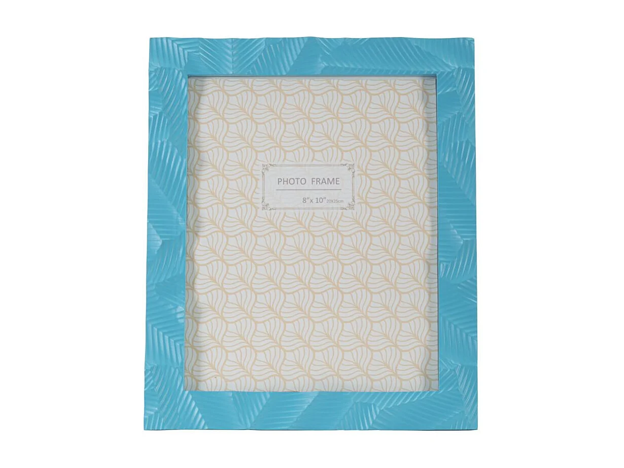 Cadre Photo Déco en Résine "Light" 20x25cm Bleu Clair