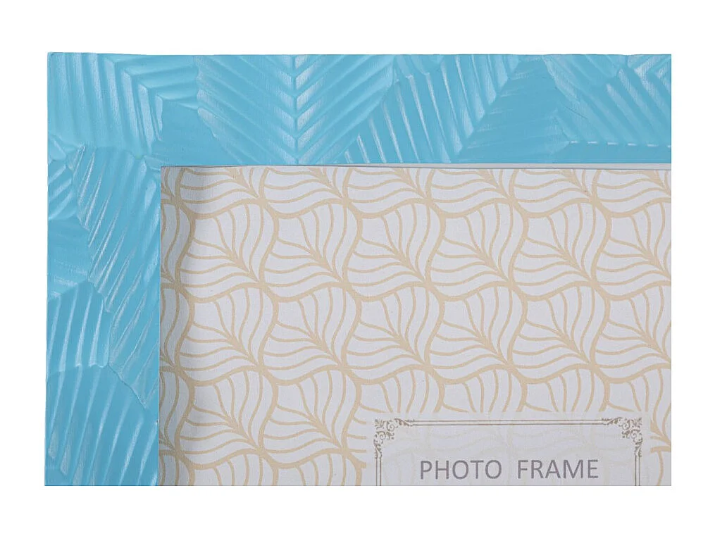 Cadre Photo Déco en Résine "Light" 20x25cm Bleu Clair