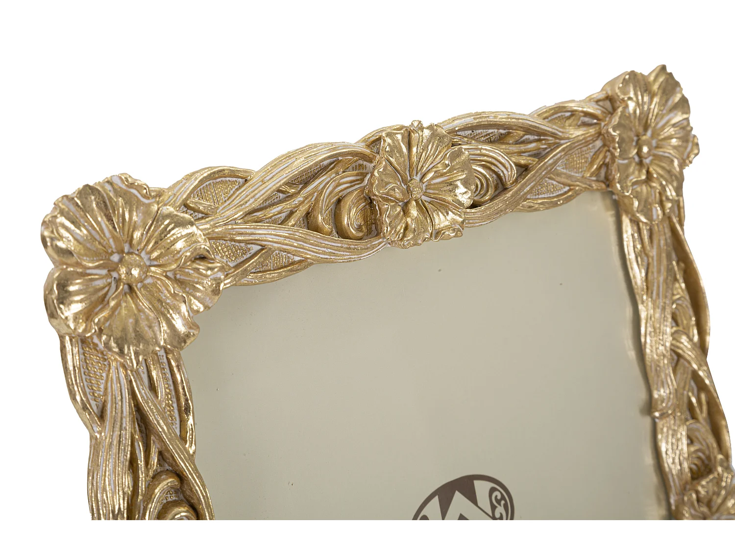 Cornice in resina dorata cm 26,6x2,2x31,3