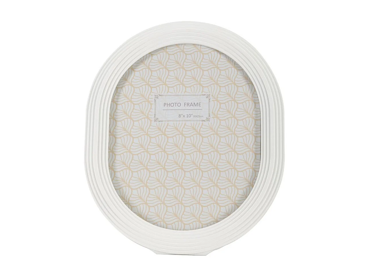 Weiße ovale Bilderrahmen aus Resin 20x25 cm Ovally