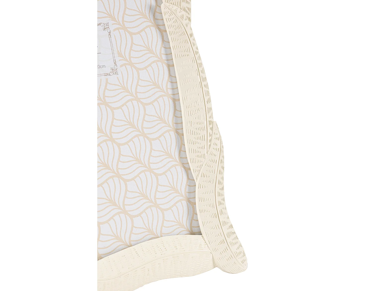 Cornice in resina beige con foglie cm 19,8x2x24,8