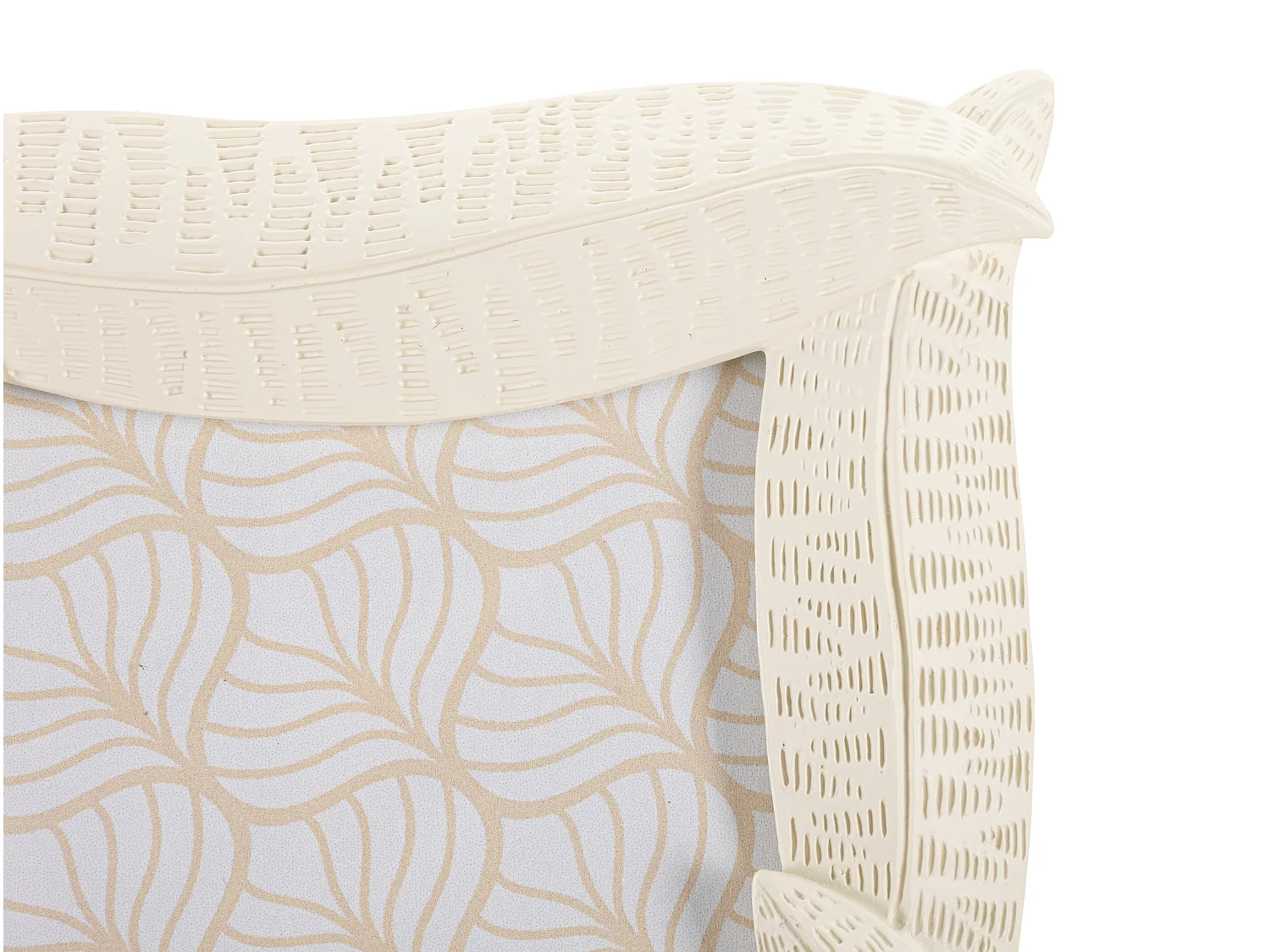 Cadre Photo Déco Feuilles "Snake" 15x20cm Crème