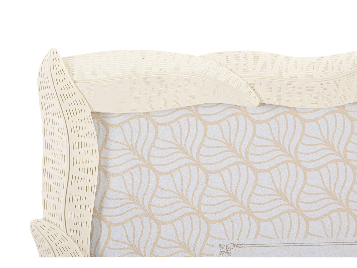 Cornice in resina beige con foglie cm 25x2x30