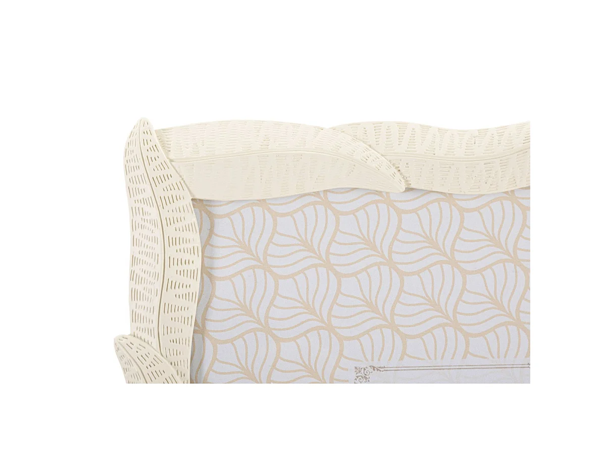 Beige harslijst met bladeren 25x2x30 cm