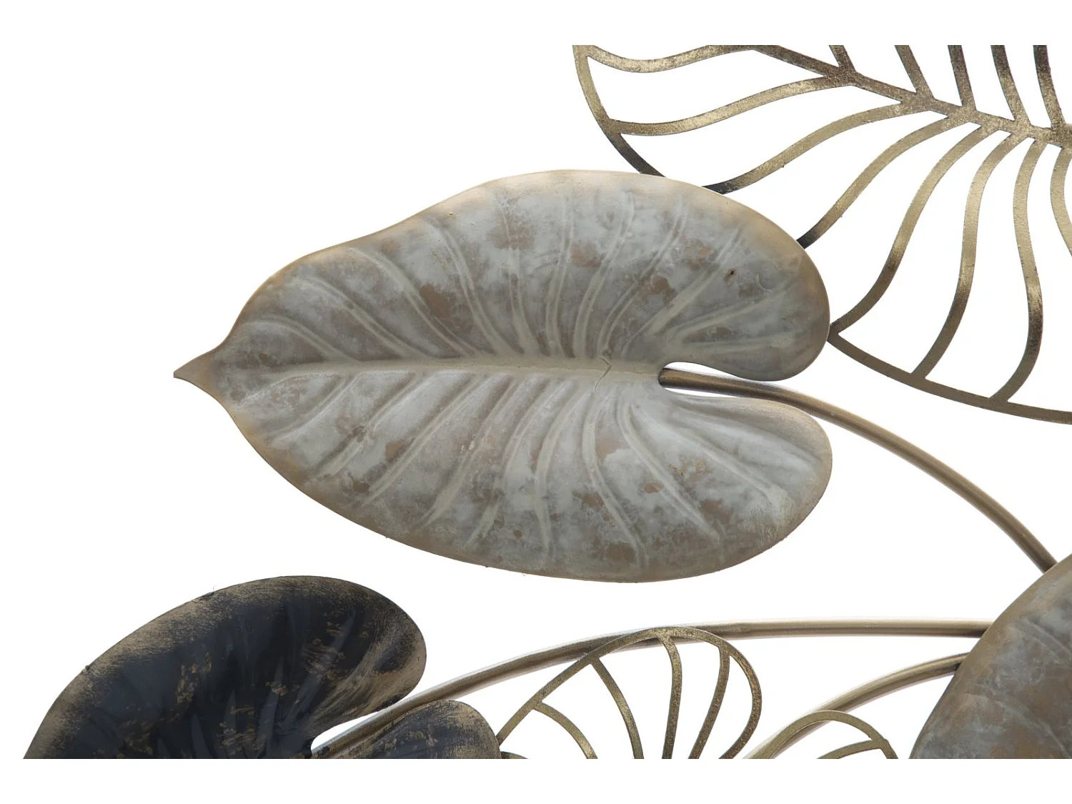 Pannello decorativo 3D in metallo multicolore cm 131x4,5x61