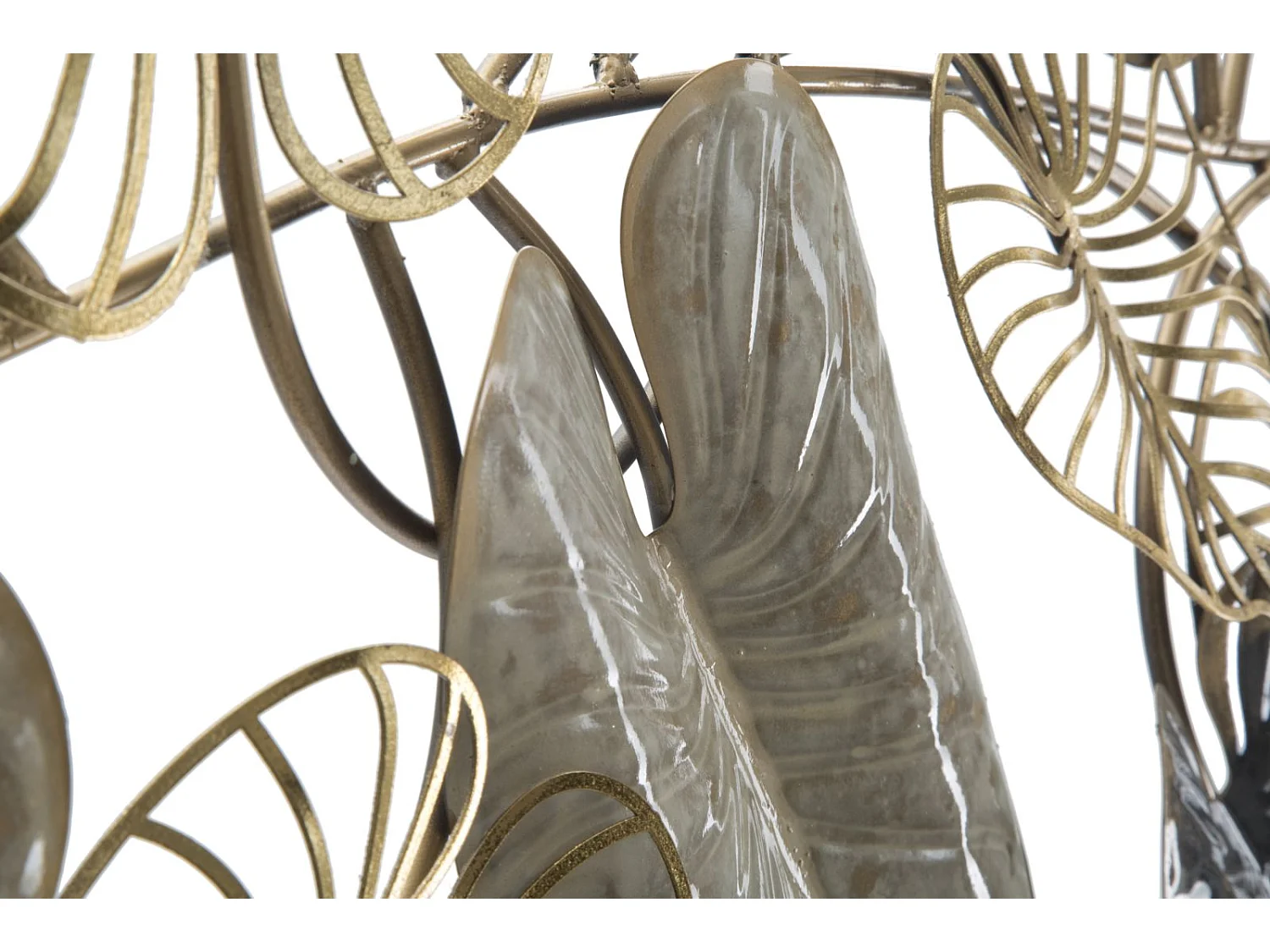 Pannello decorativo 3D in metallo multicolore cm 131x4,5x61