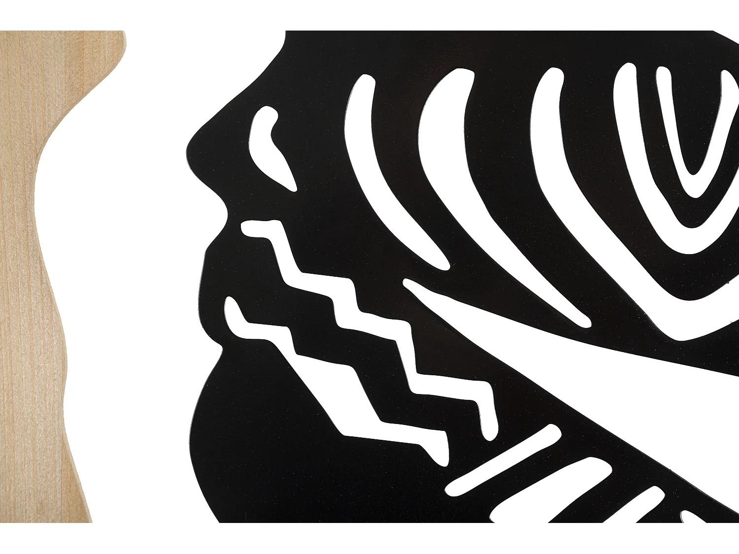 Décoration Murale Encadrée "Tribal" 80cm Noir & Naturel