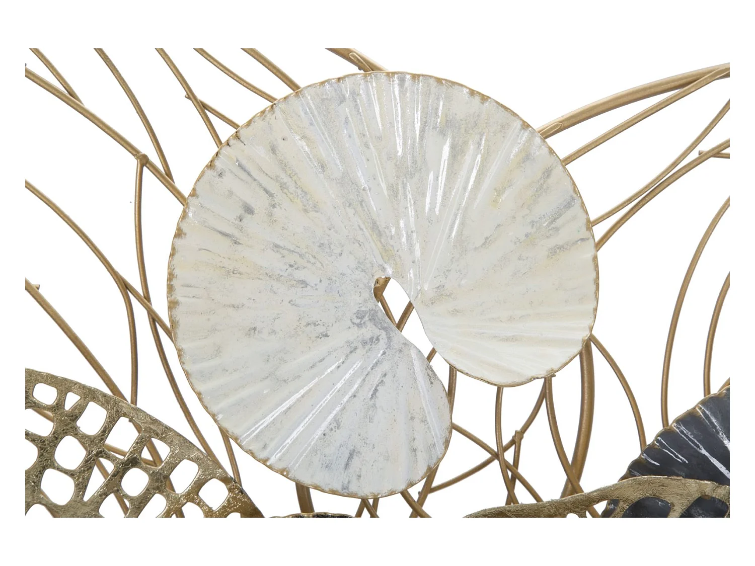 Pannello decorativo 3D in metallo multicolore cm 124,5x9,5x55