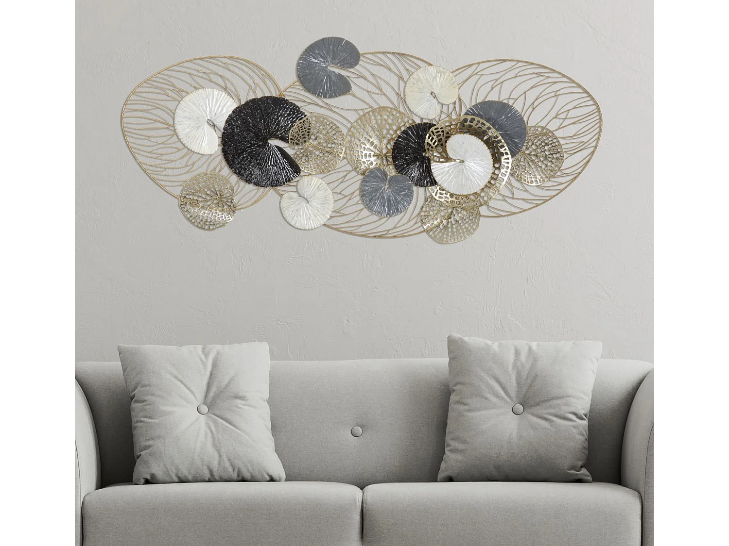 Décoration Murale en Métal "Luxy" 124cm Multicolore