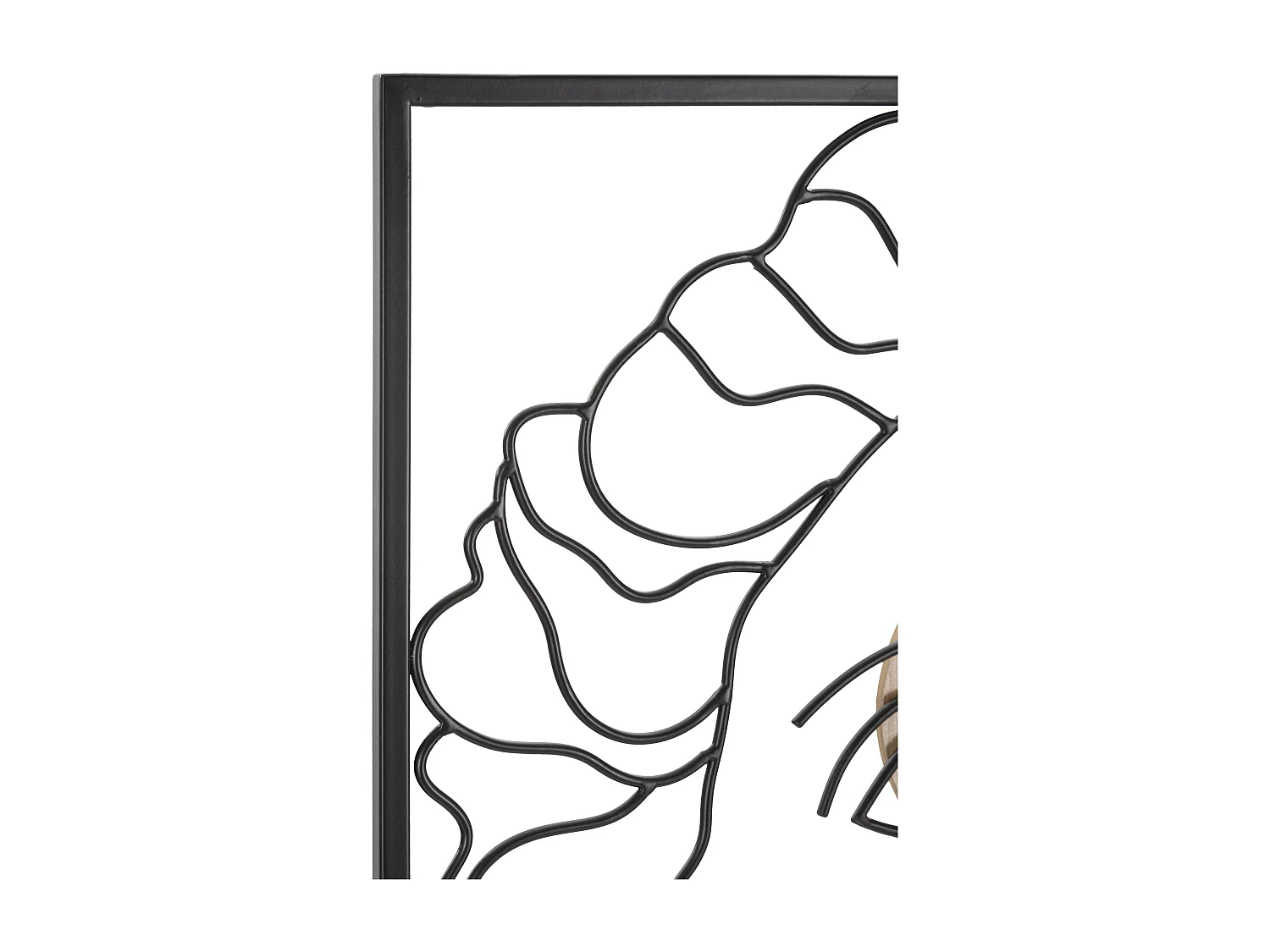 Décoration Murale Encadrée "David Face" 80cm Naturel & Noir