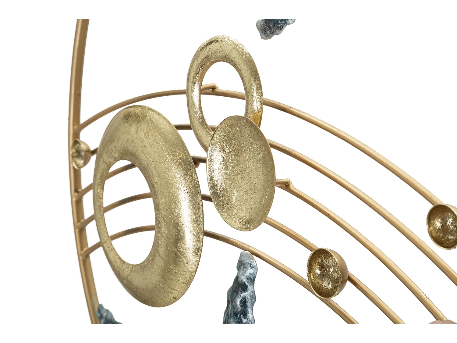 Pannello decorativo 3D mare in metallo multicolore cm 90,8x3,8x50,2