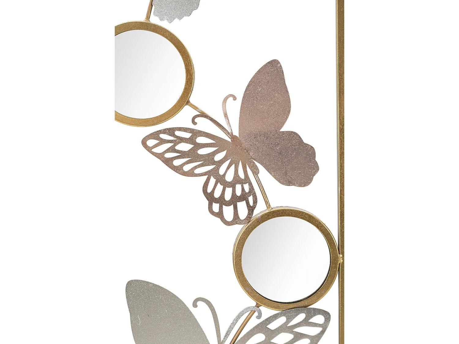 Décoration Murale Encadrée 3 Miroirs "Buttys" 90cm Multicolore