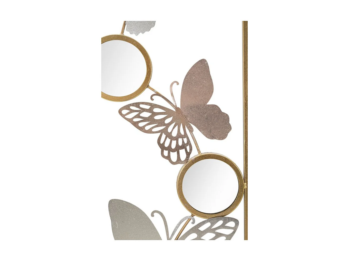 Décoration Murale Encadrée 3 Miroirs "Buttys" 90cm Multicolore