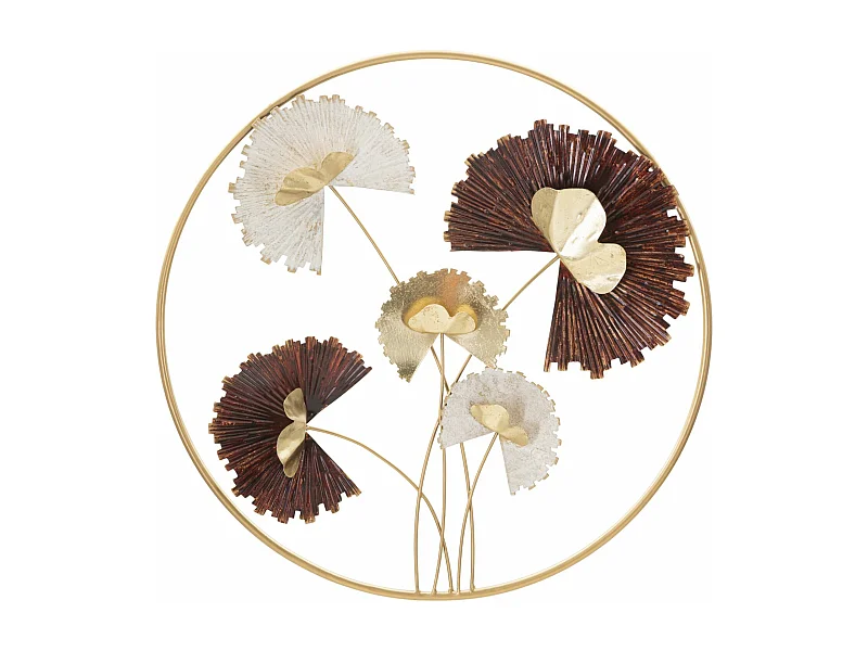 Décoration Murale Ronde en Métal "Reddy" 61cm Multicolore