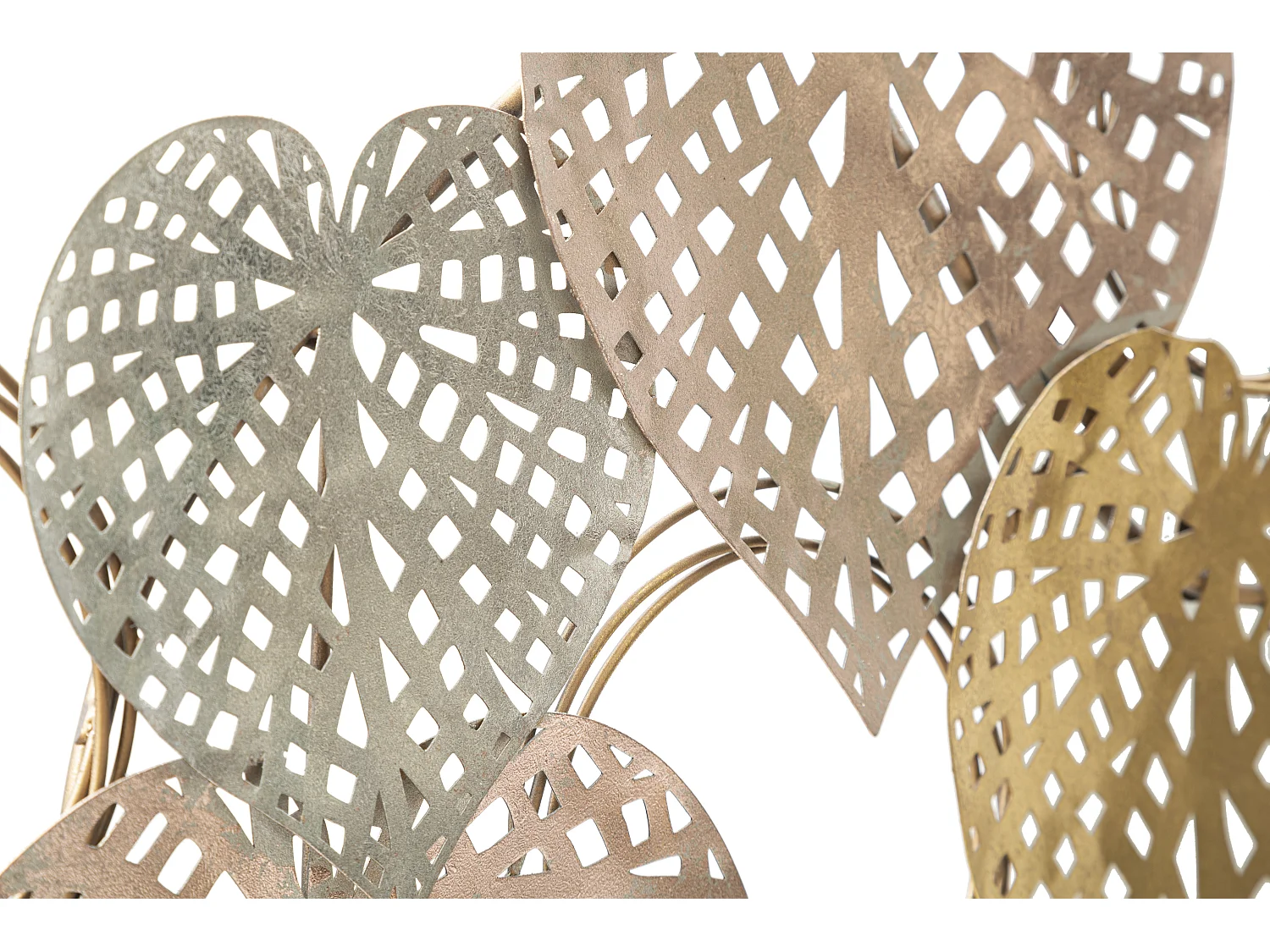 Décoration Murale en Métal "Hearts" 91cm Multicolore