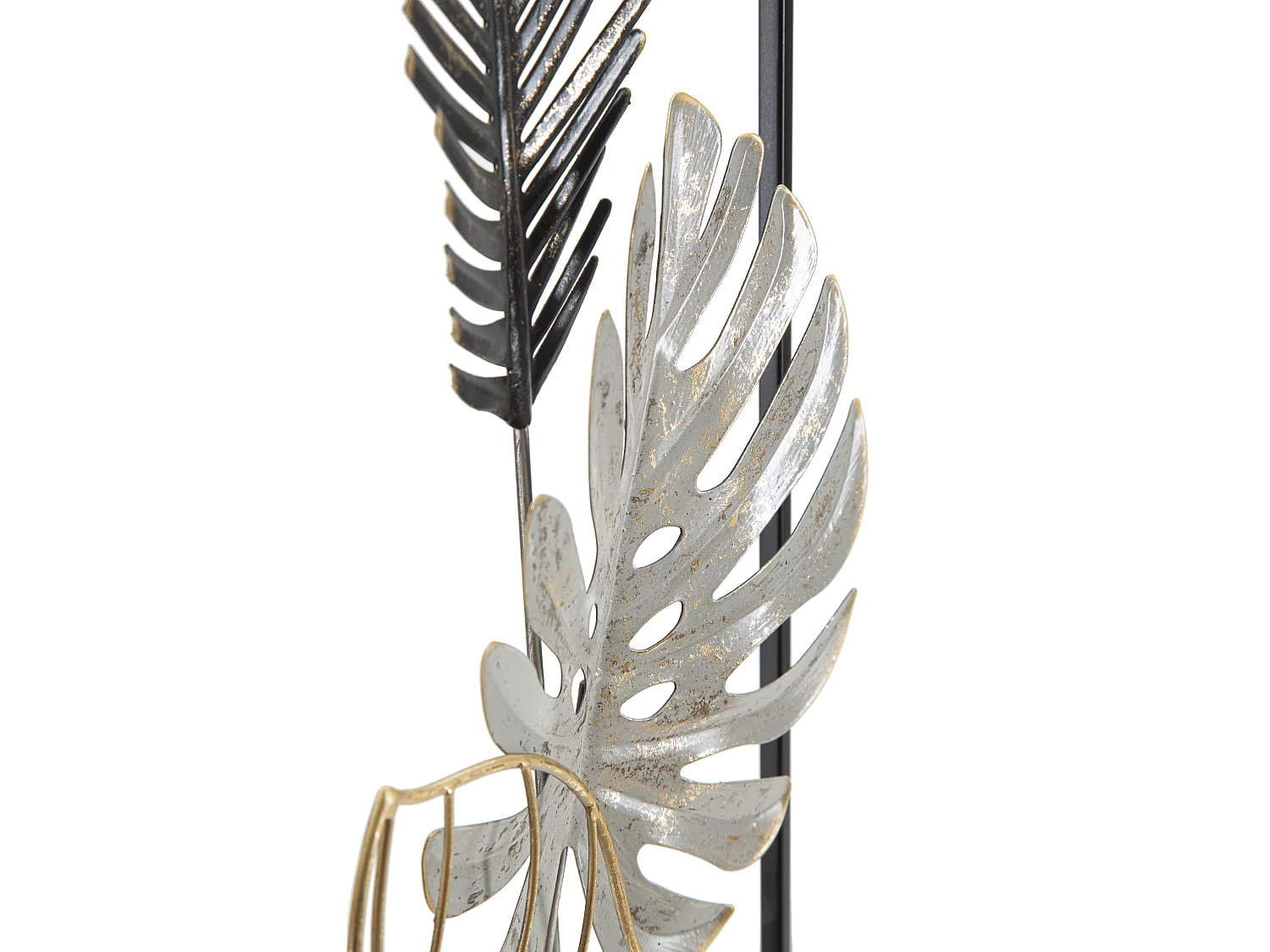 Décoration Murale Encadrée en Métal "Plam" 74cm Multicolore