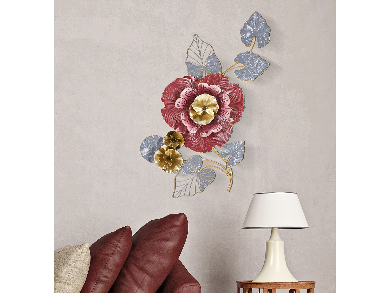 Décoration Murale en Métal "Lovi" 111cm Multicolore