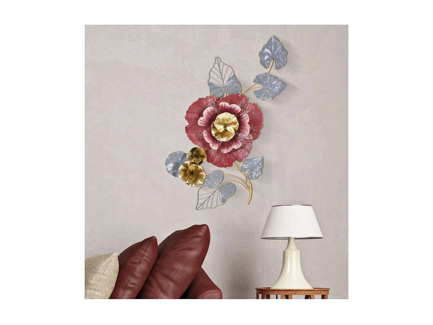 Décoration Murale en Métal "Lovi" 111cm Multicolore