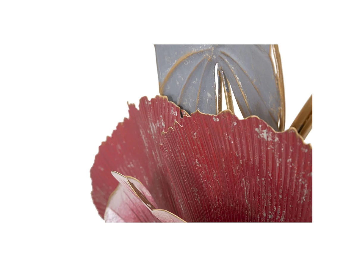 3D-Dekopaneel Blumen aus Metall mehrfarbig 61,6x9,5x111,8 cm