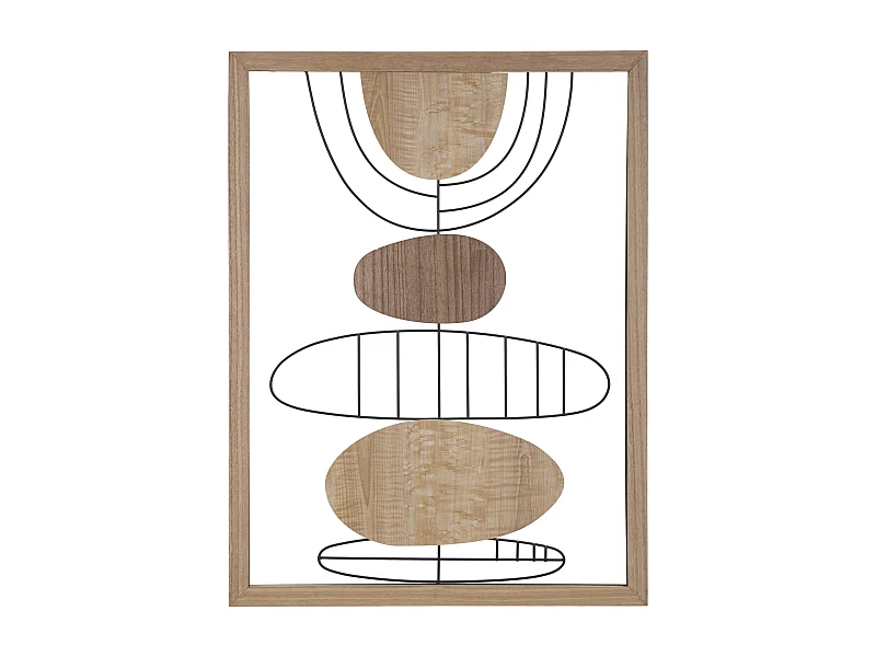 Décoration Murale Encadrée "Astroy" 80cm Naturel