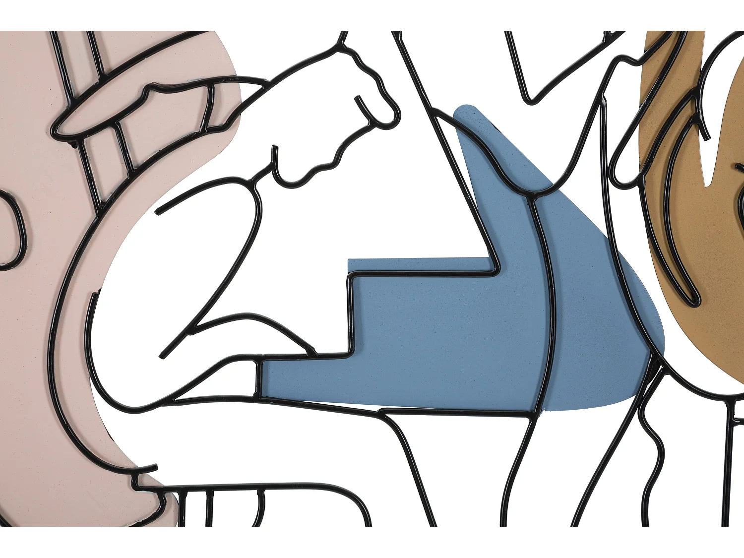 Décoration Murale en Métal "Jazz" 70cm Multicolore