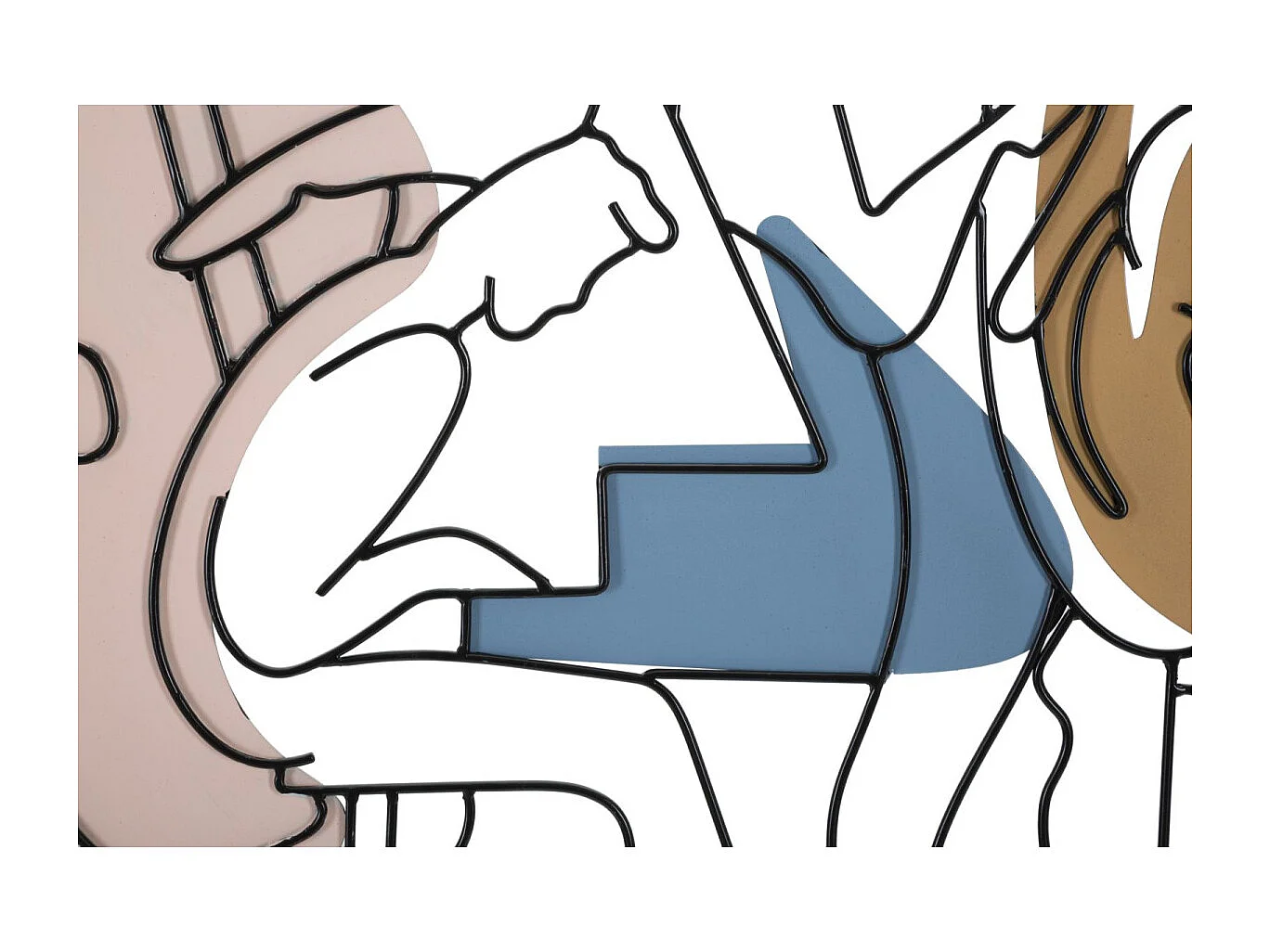 Décoration Murale en Métal "Jazz" 70cm Multicolore