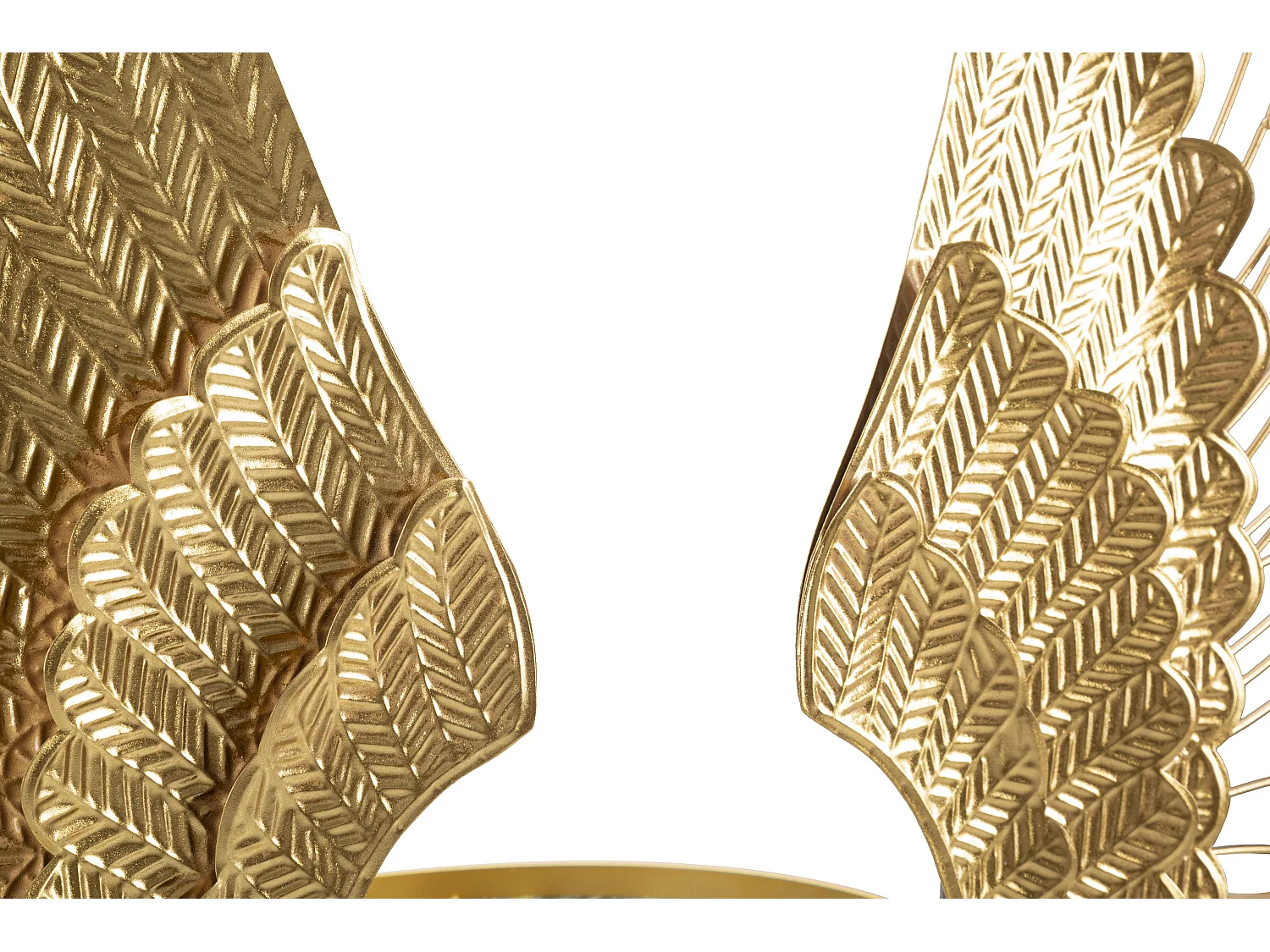 Lot de 2 Décorations Murales en Métal "Ali Plus" 105cm Or