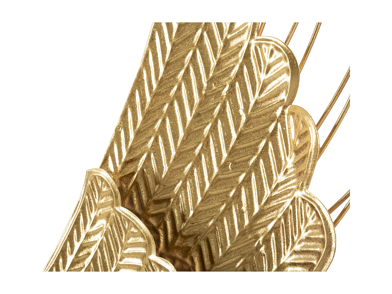 Lot de 2 Décorations Murales en Métal "Ali Plus" 105cm Or