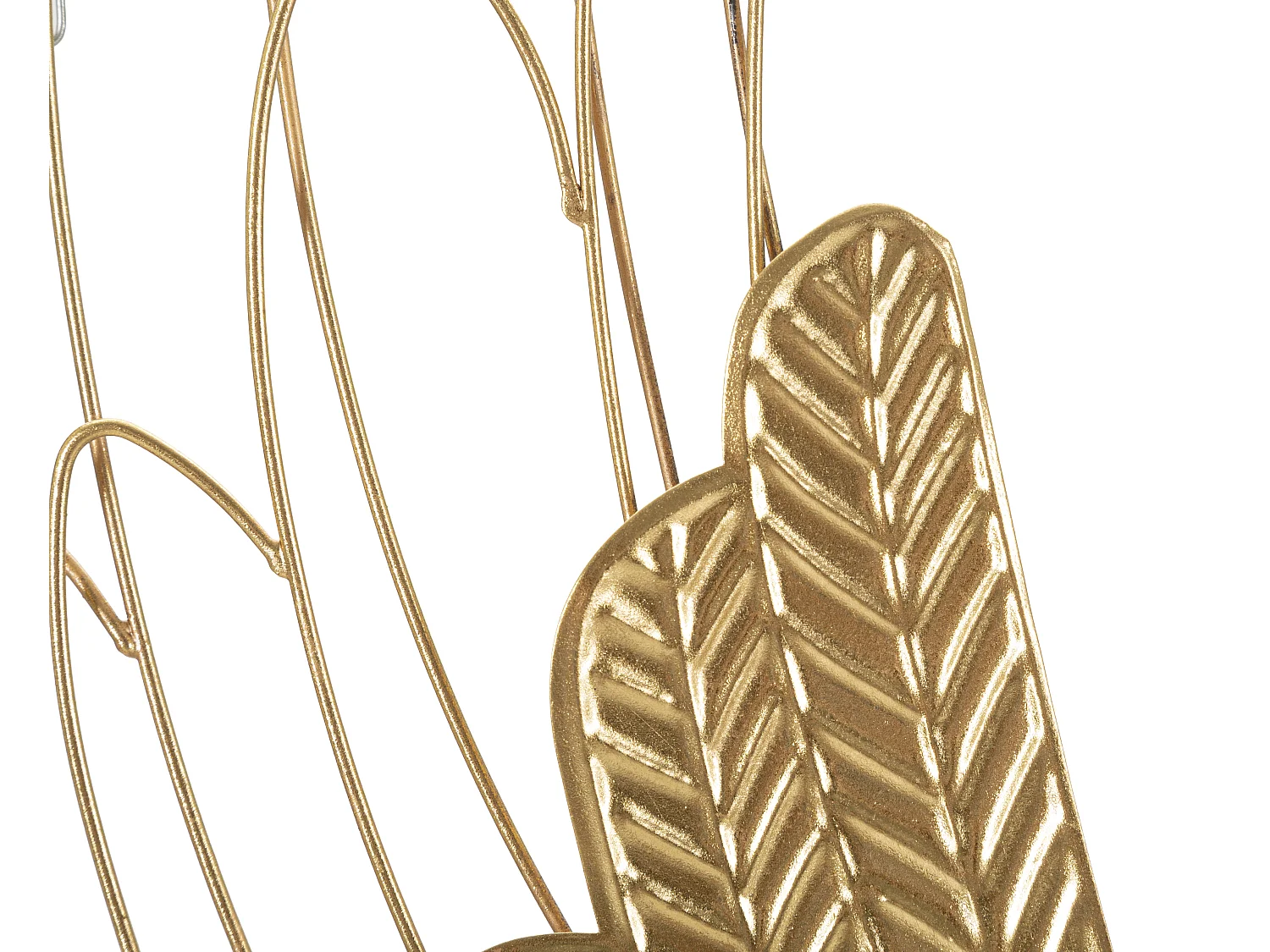 Lot de 2 Décorations Murales en Métal "Ali Plus" 105cm Or