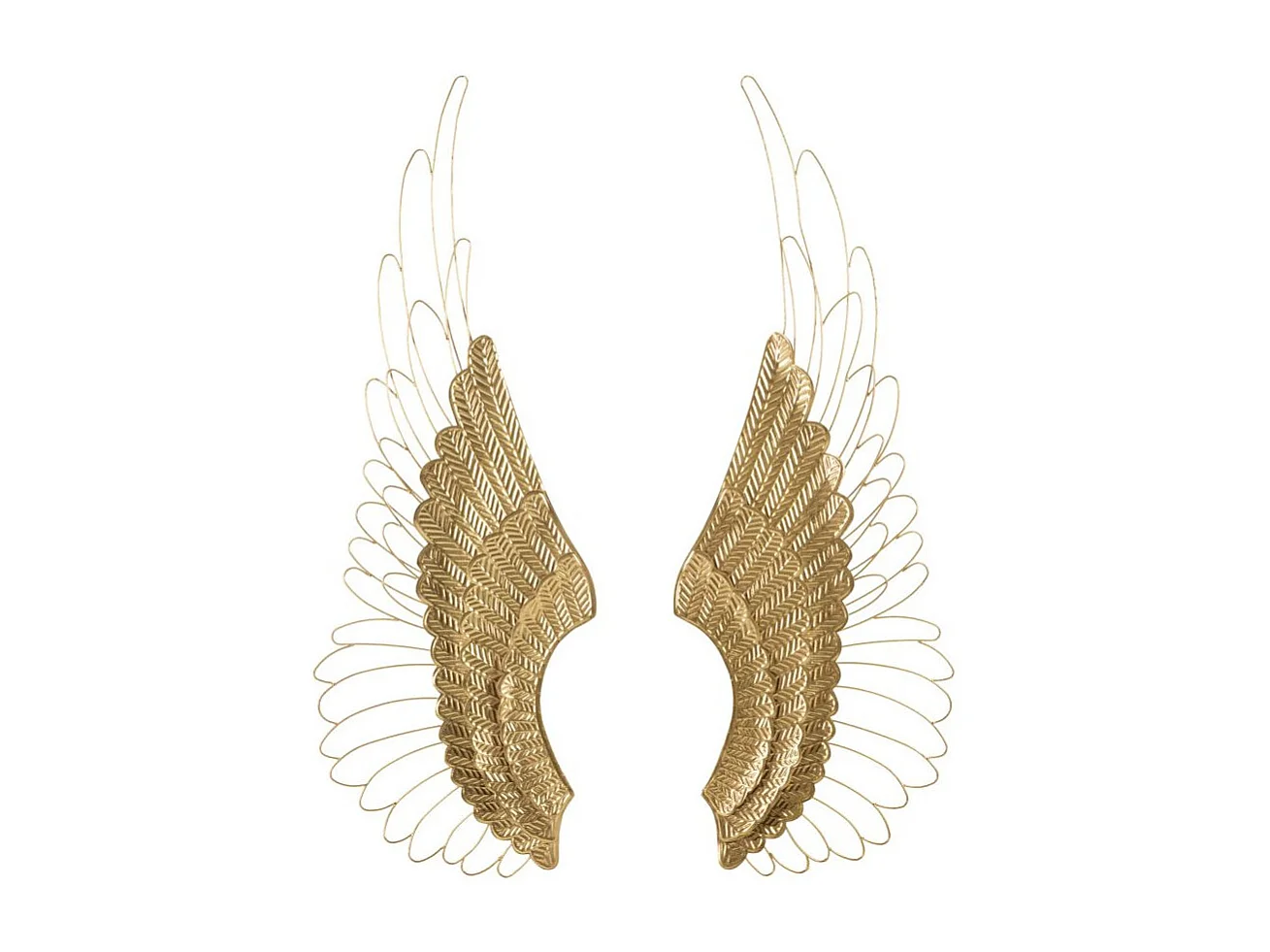 Lot de 2 Décorations Murales en Métal "Ali Plus" 105cm Or