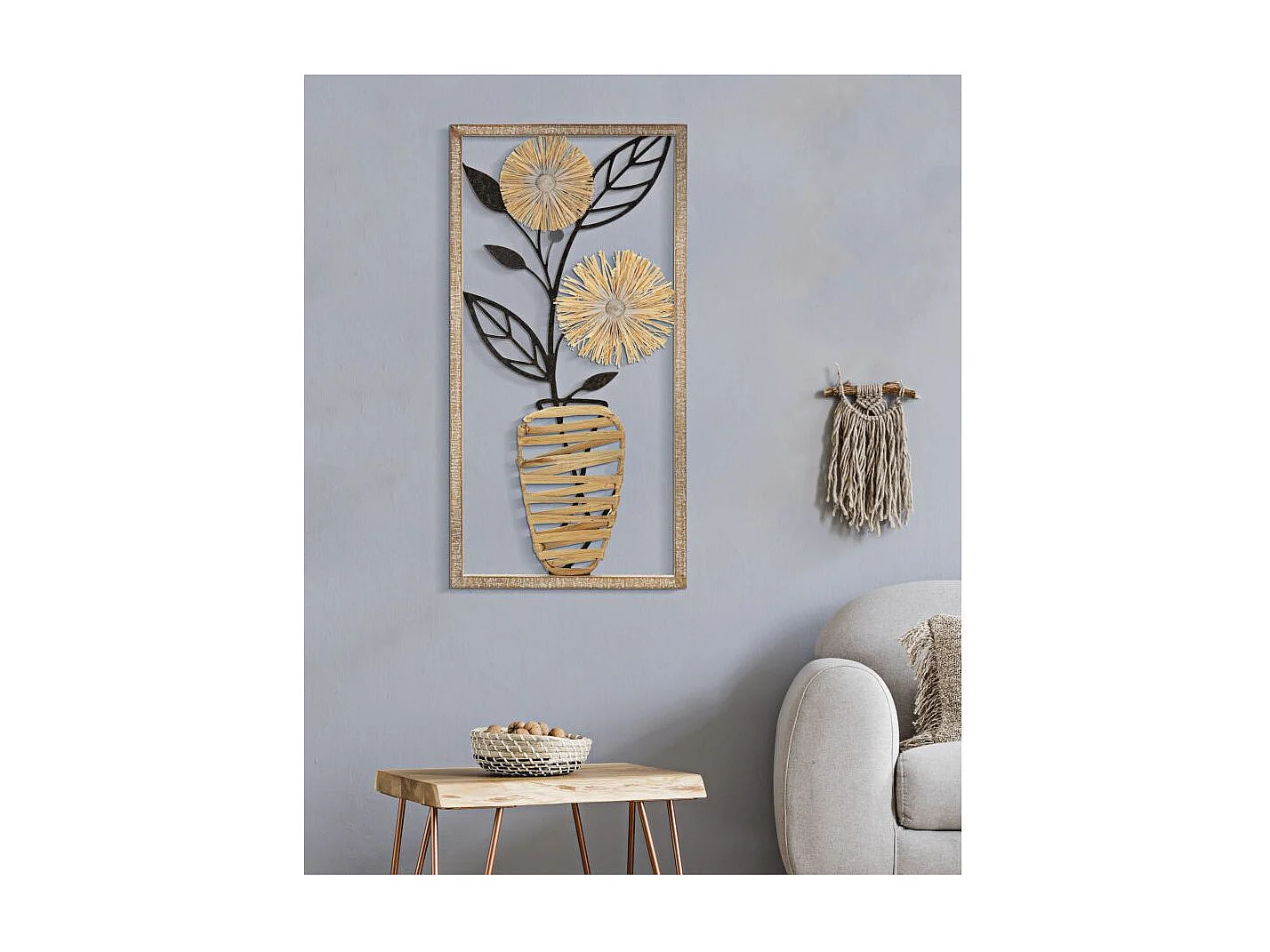 Décoration Murale Encadrée "Vaso" 80cm Multicolore