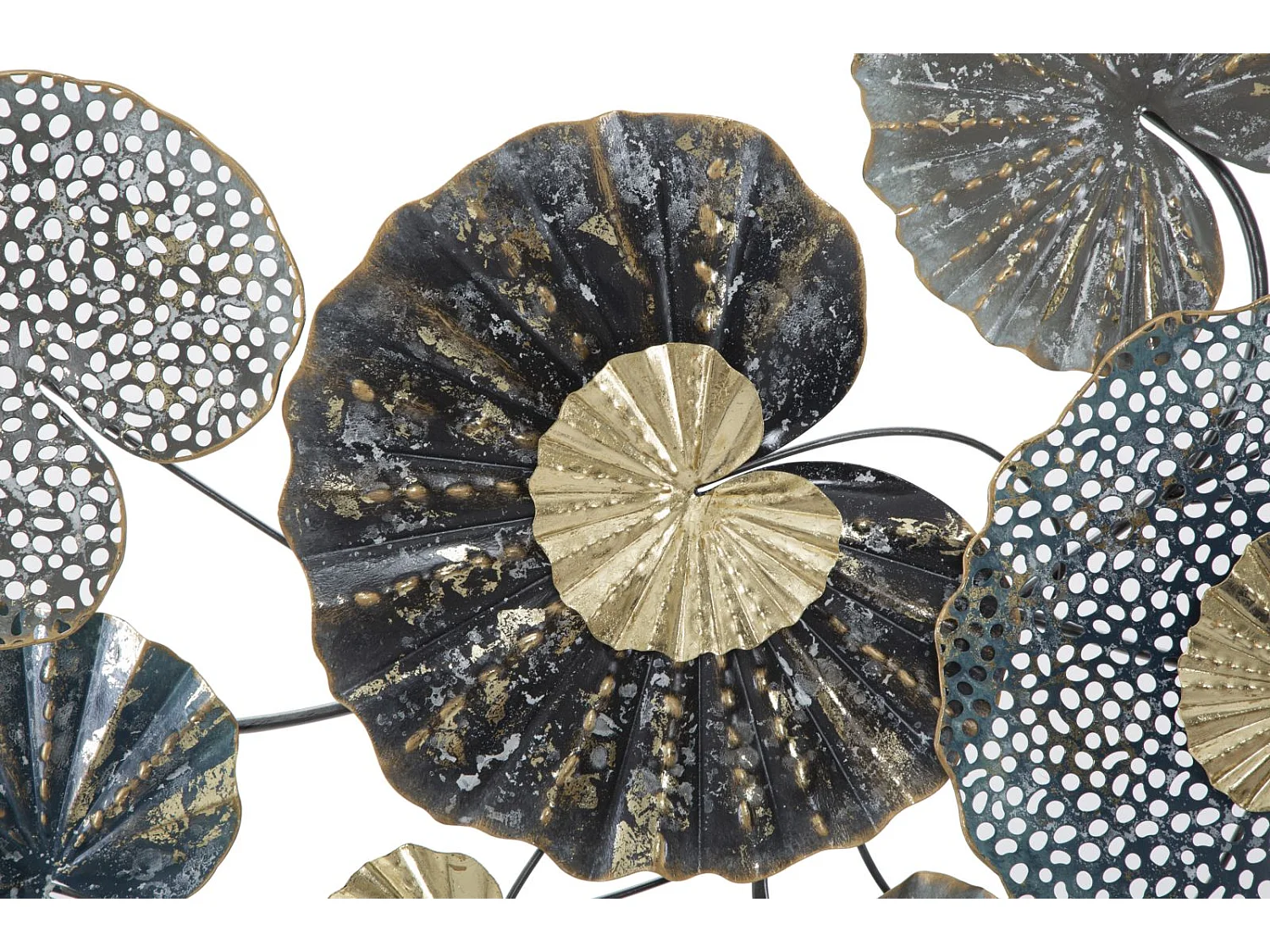 Pannello decorativo 3D in metallo multicolore cm 134,5x8x68,5