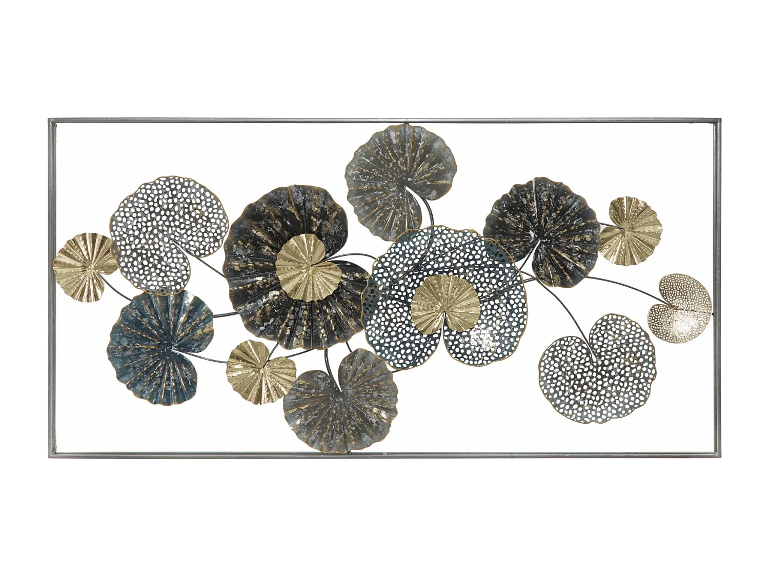 Panneau décoratif 3D en métal multicolore cm 134,5x8x68,5