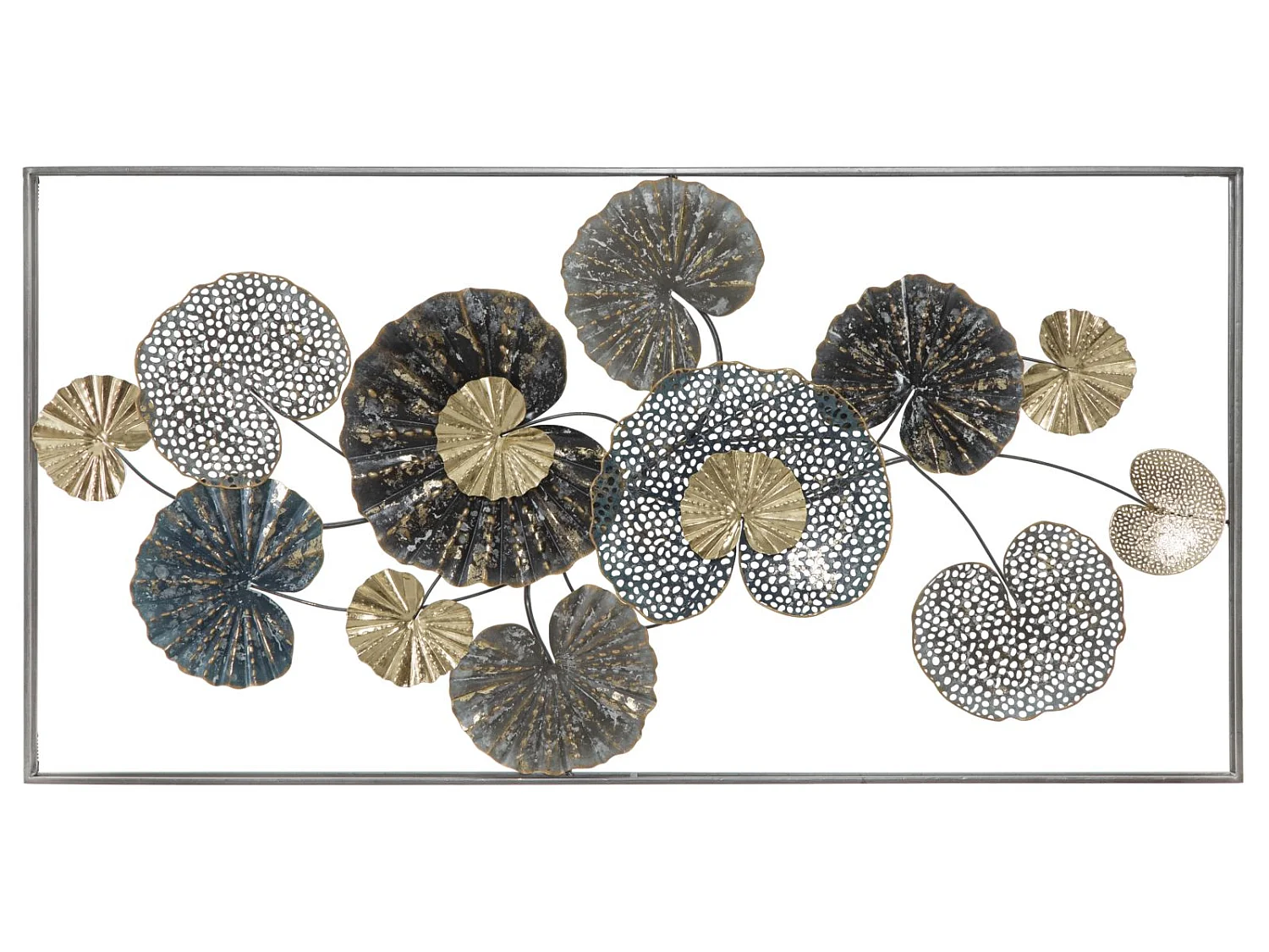 3D-Dekopaneel aus Metall mehrfarbig 134,5x8x68,5 cm