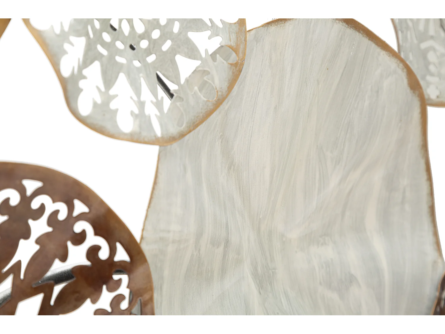 Pannello decorativo 3D astratto in metallo multicolore cm 125x5,5x68,5