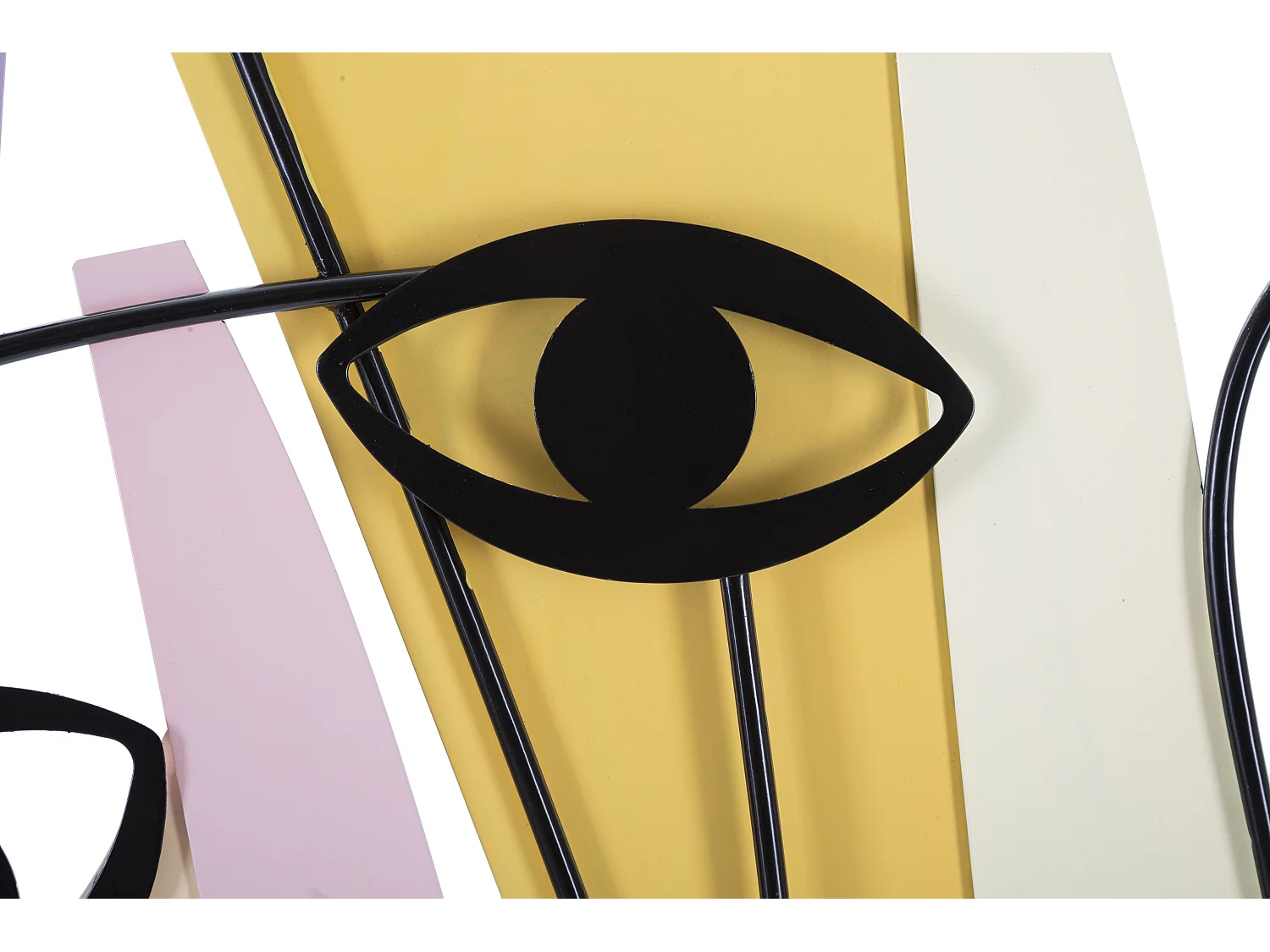 Décoration Murale en Métal "Eyes" 120cm Multicolore