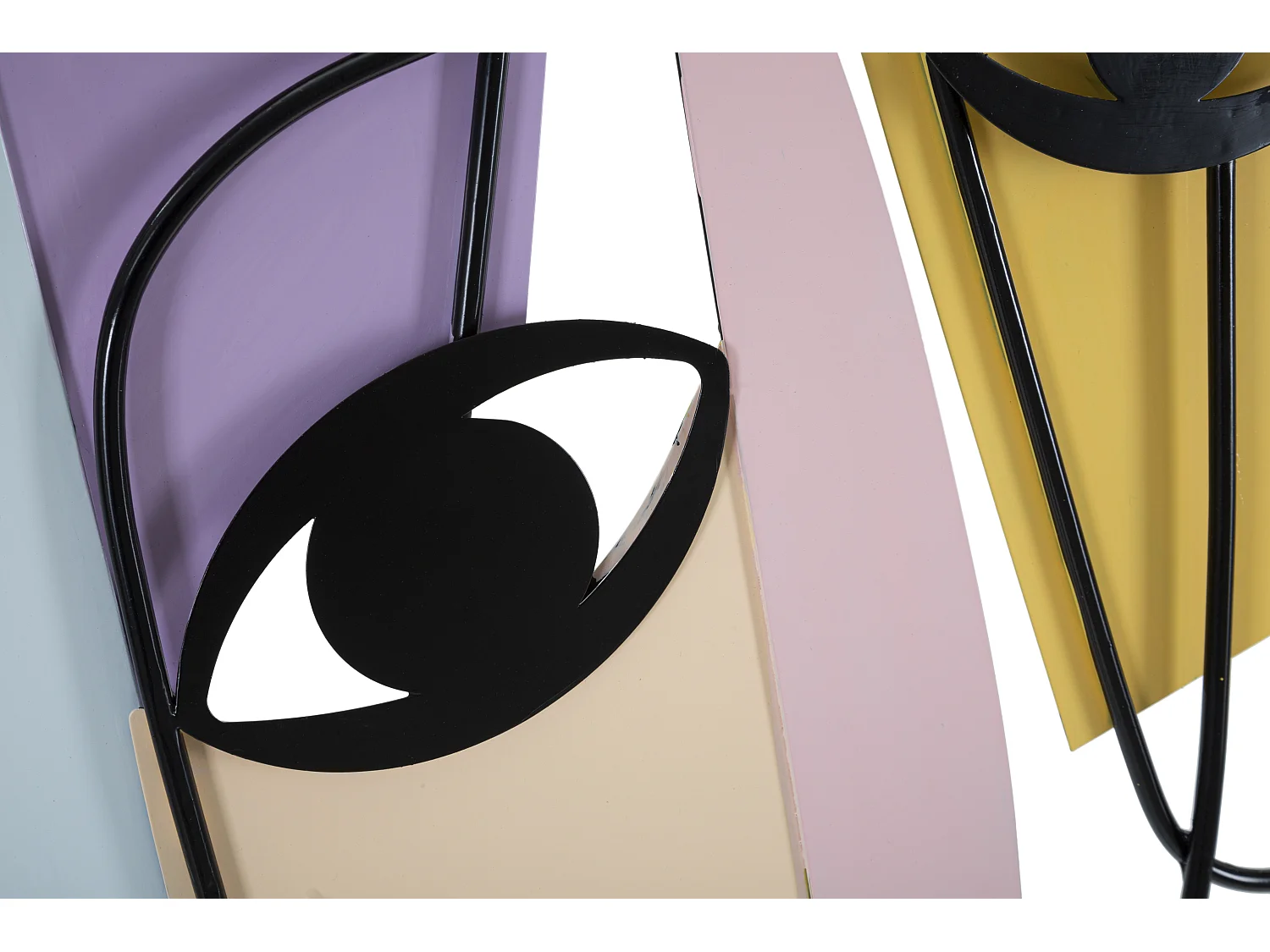 Décoration Murale en Métal "Eyes" 120cm Multicolore