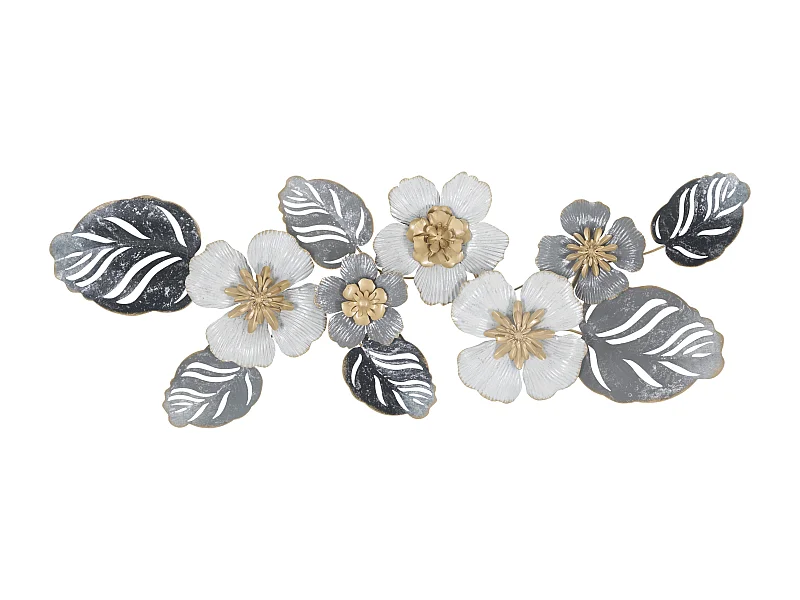 Pannello decorativo 3D in metallo multicolore cm 87,6x5,7x33,7