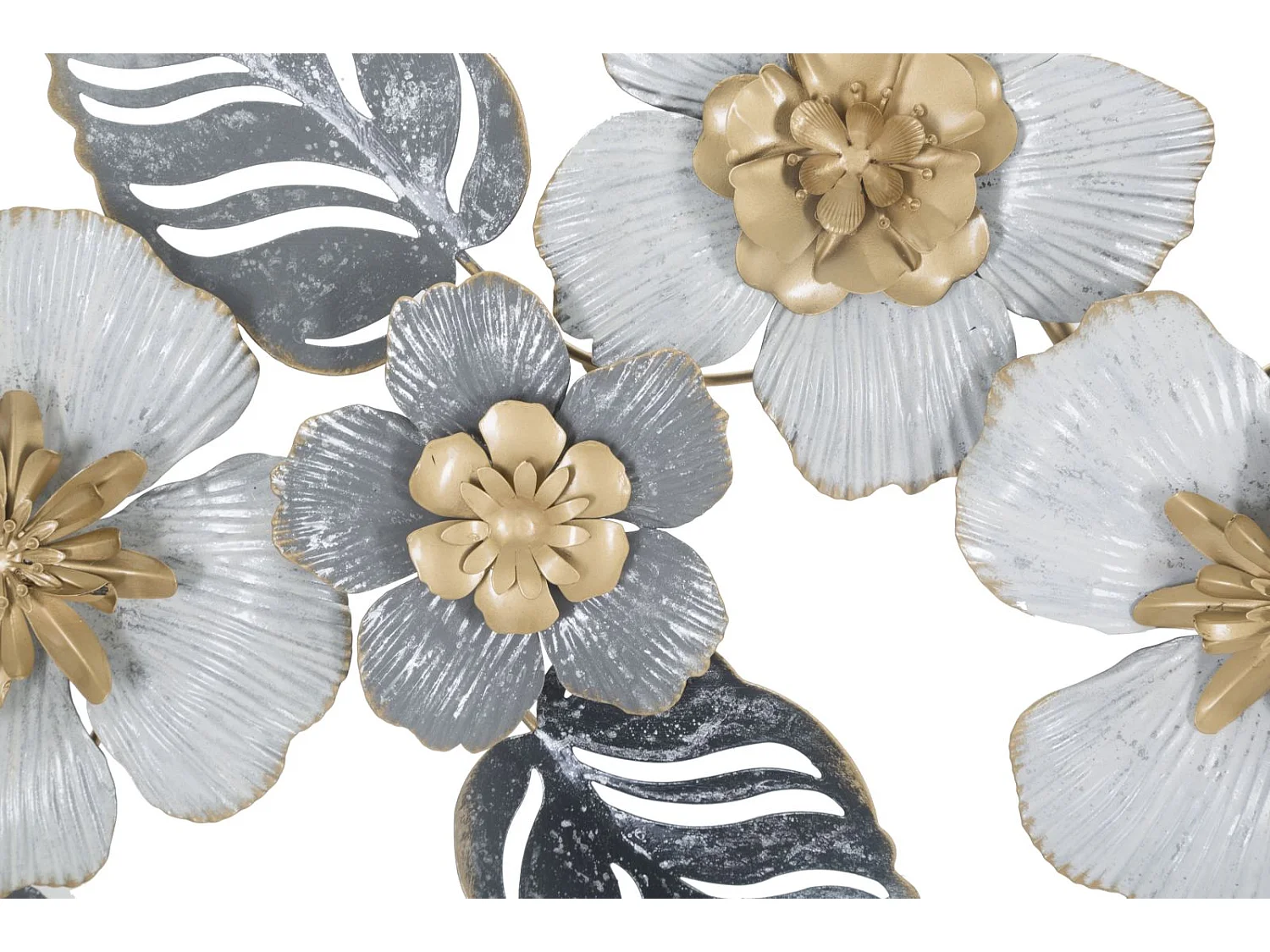 Pannello decorativo 3D in metallo multicolore cm 87,6x5,7x33,7