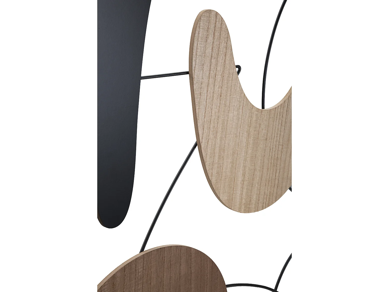 Pannello decorativo 3D in legno marrone astratto cm 60x2x80