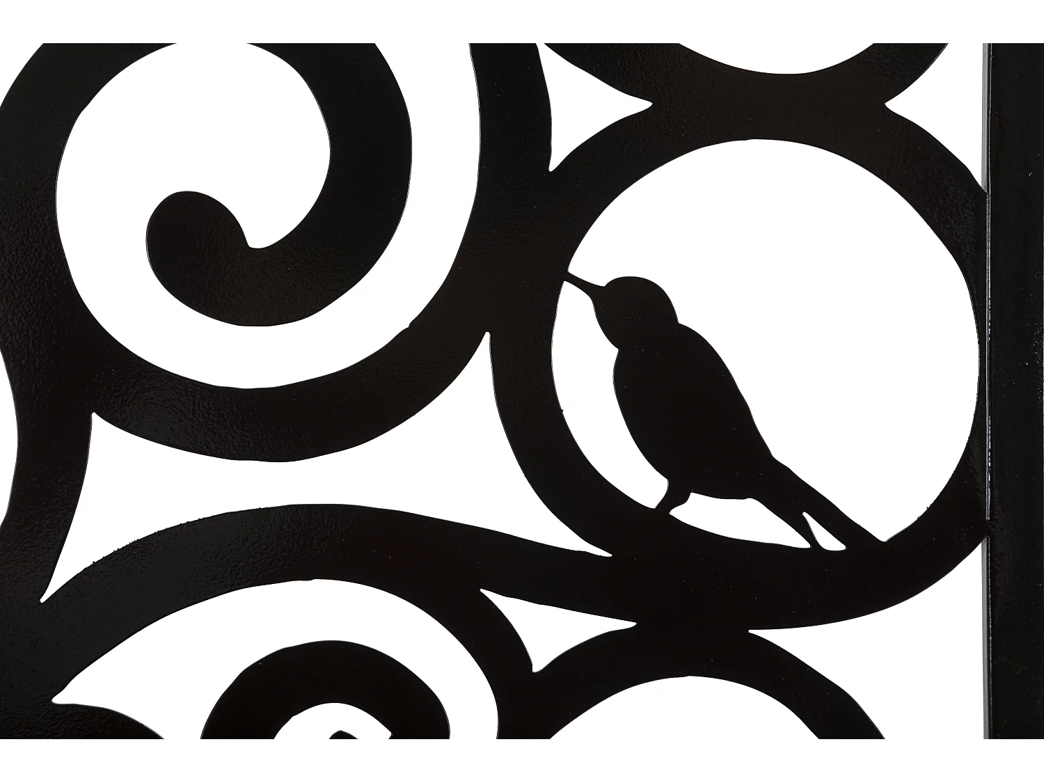 Décoration Murale Encadrée en Métal "Three" 70cm Noir