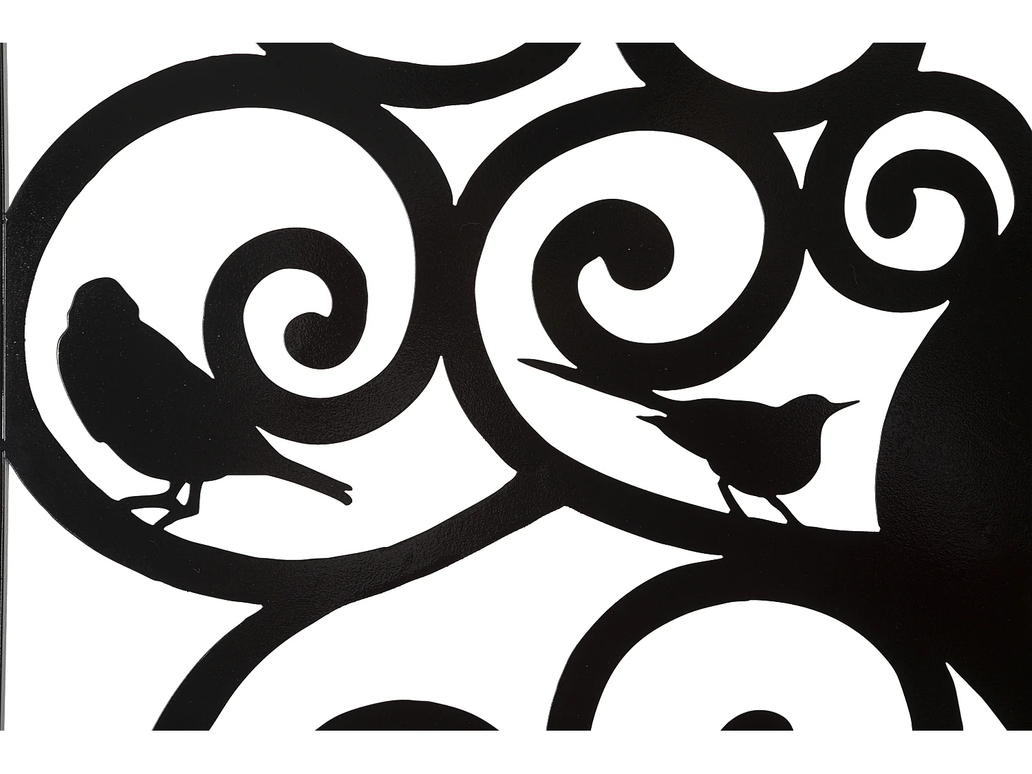 Décoration Murale Encadrée en Métal "Three" 70cm Noir