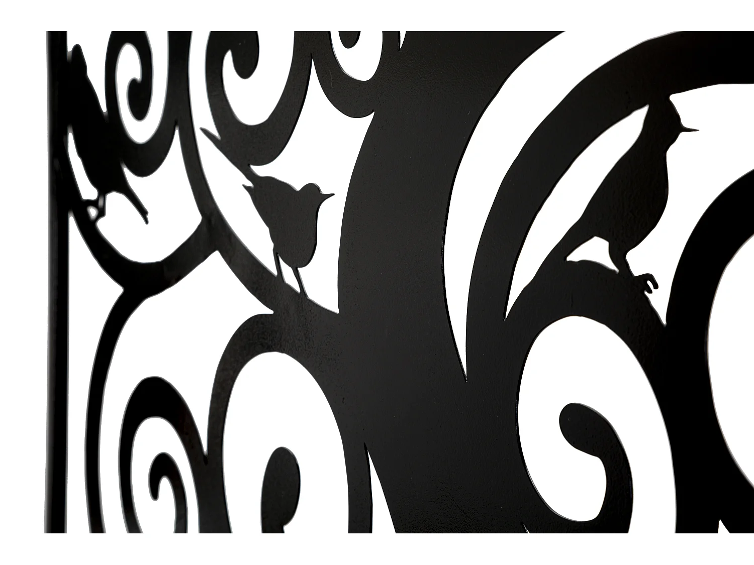 Décoration Murale Encadrée en Métal "Three" 70cm Noir