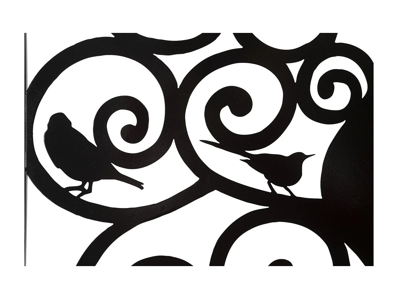 Décoration Murale Encadrée en Métal "Three" 70cm Noir